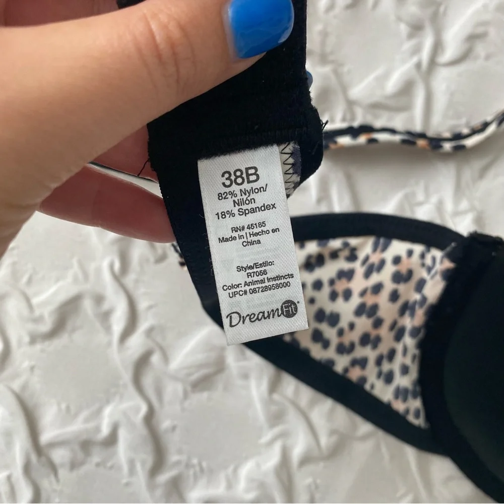 DreamFit || bundle of black and leopard bras